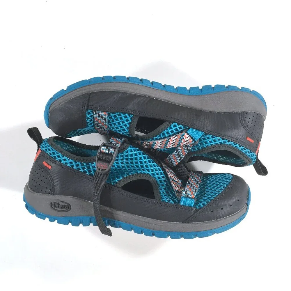Chaco Odyssey Hiking Water Shoes Youth Size 5 EUR 36 Gray Blue J180285